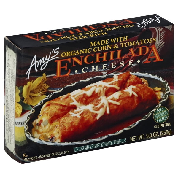 Amy's Cheese Enchilada, Gluten Free, Non GMO, 9Ounce