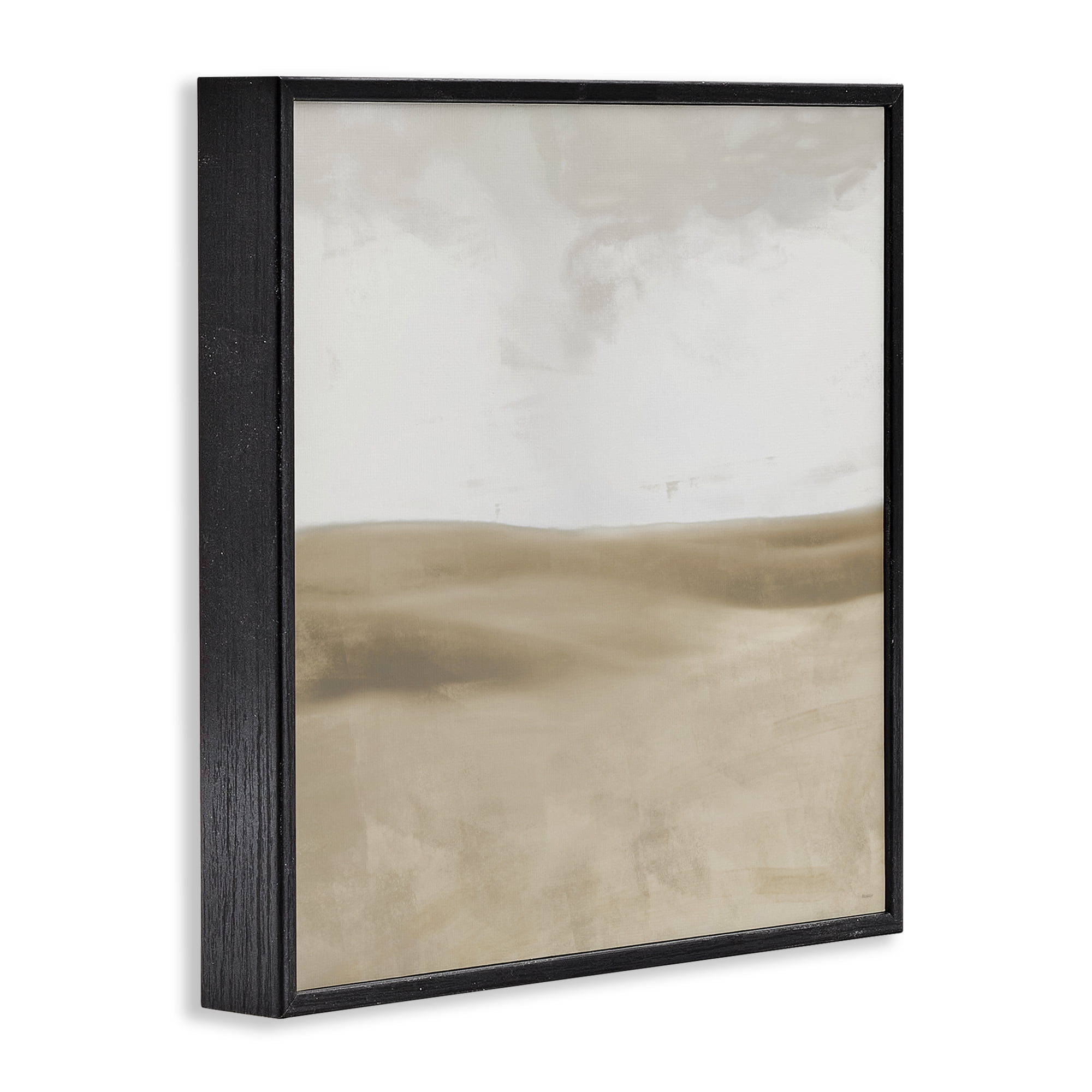 Stupell Industries Smooth Neutral Hills Black Framed Giclee Art, design by Dan Meneely