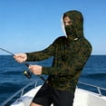 thumbnail image 3 of AHMOMEI Camouflage UPF 50 Rash Guards Hoodies Long Sleeve Thumb Hole Sun Protection Fishing Shirts Outdoor Hiking Swimming Sun Hoodies with Mask, 3 of 5