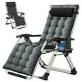thumbnail image 5 of NAIZEA Zero Gravity Chair, Oversize Patio Chair,Lawn Chair Flolding Recliner Lounge Chair with Removable Pillow, Soft Cotton Mattress, 5 of 9