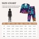 thumbnail image 4 of Balery Colorful Tropical Leaves Conjunto de Pijama con Estampado para Mujer, Conjunto de Dos Piezas con Manga Larga, Ropa de Dormir Suave con Bolsillos, Pijamas Cómodos-XX-Large, 4 of 7