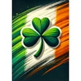 thumbnail image 2 of America Forever Irish Pride Shamrock House Flag Double Sided, 28 x 40 inch Ireland Flag Colors Shamrock Design, St Patrick's Day Irish Heritage, Celtic Pride Yard Flag, 2 of 5