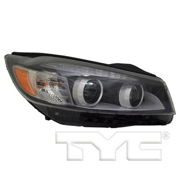 TYC 20-9671-90-1 Headlight Lamp Right Passenger Side RH Halogen w/ Jewel Type Fits select: 2016-2018 KIA SORENTO