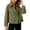 Green, variant on Tqcoqu Cropped Trench Coat for Women,Long Sleeve Double Breasted Lapel Casual Loose Fit Jackets with Pockets