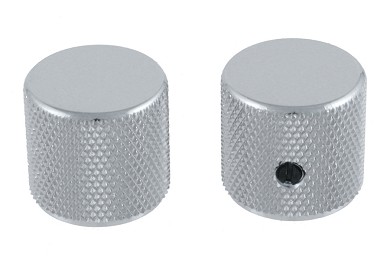 Allparts Chrome Barrel Knobs