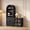 Black Grey-a, variant on Hotmeily Caldera 3-Piece Furniture Set – LED Wine Cabinet with USB Ports, 3-Drawer Nightstand, and Glass Door Sideboard with Adjustable Shelves for Living Room, Dining Room, Bedroom, Black Grey