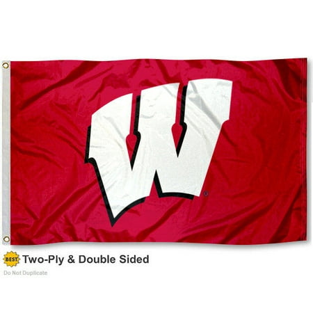 Wisconsin Badgers Two Sided Flag