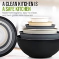 thumbnail image 6 of 12 Piece Plastic Mixing Bowls with Leak-Proof Lids Set - Microwave and Freezer Safe Kitchen Mixing Bowls for Preparing, Serving and Storing - Large Nesting Bowls (Midnight Ombre), 6 of 8