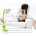 thumbnail image 2 of Lámpara de lectura flexible y recargable por USB. Lámpara de mesa LED regulable para niños, lámpara de noche con sensor táctil (verde)., 2 of 4