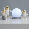 thumbnail image 2 of GROWTH TANK 4 Pcs Statue d'Astronaute Mignonne Figurine de Cheminée en PVC Or Blanc, 2 of 8