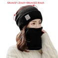 thumbnail image 3 of EnJoCho Unisex Thermal Winter Knit Beanie Women's Autumn And Winter Knitted Hat Ear Hat Bib Set Two Piece Cycling Head Month Cap Knitted Winter Hat For Both Men And Women, 3 of 5