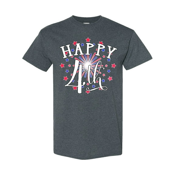 Inktastic Happy 4th Fourth of July Firework T-Shirt