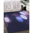 thumbnail image 3 of Ahgly Tapis d'Intérieur Lavable en Machine Carré Transitionnel Moyen Violet, 6 Pieds Carré, 3 of 7