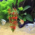 thumbnail image 2 of Xoxingysm Artificial Flowers 11 Inch Assorted Color Aquarium Plastic Plant Decoration with Ceramic Base 6 Piece, One Artificial Aquatic Plant, 2 of 4