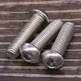 thumbnail image 2 of 5/16-18 x 1-3/4 "" Tornillos de cabeza de botón Tornillos de acero inoxidable 304 18-8 Rosca completa Rosca gruesa Allen Hex Drive 20 PCS, 2 of 5