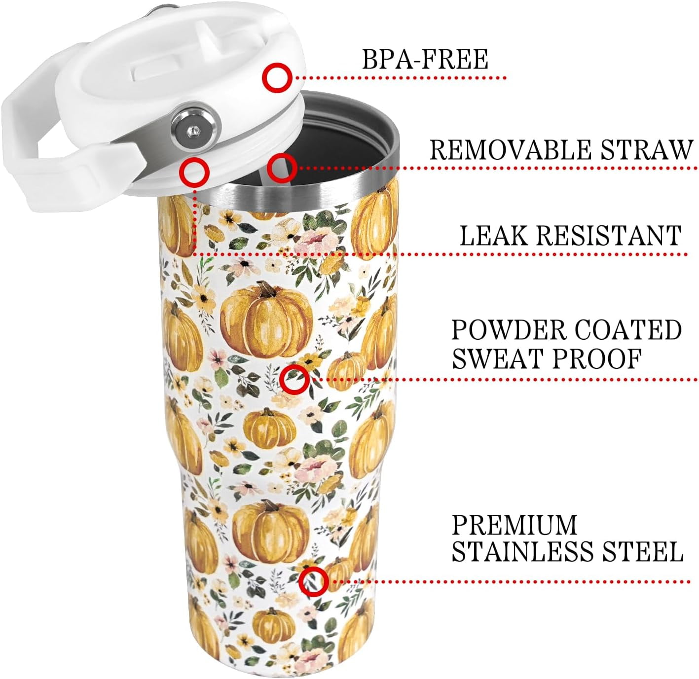 Christmas Tumbler with Handle and Straw Lid 40 oz,Cute Christmas Gifts for Women Xmas Lights Snowflakes Vacuum Insulated Leak Proof Tumbler,Winter Holiday Accessories Stainless Steel Coffee Cup Mug