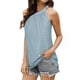 thumbnail image 1 of Camiseta sin mangas con cuello halter, camiseta sin mangas para mujer, camiseta sin mangas con cuello alto, diseño de próxima generación, 1 of 6