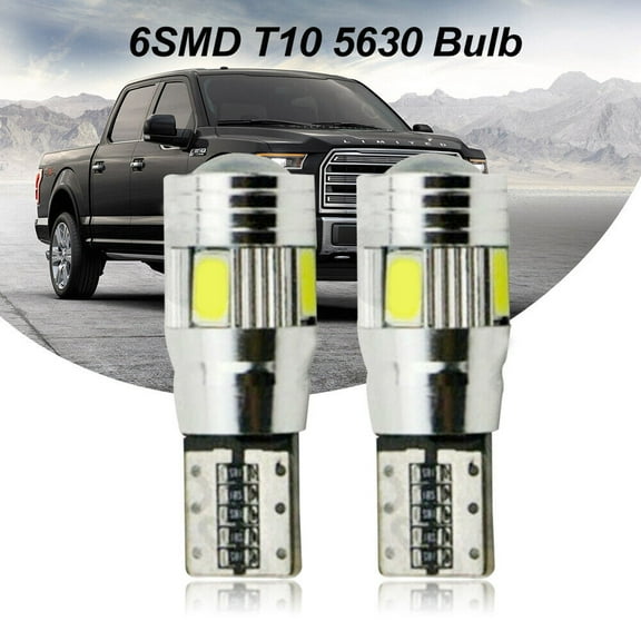2Pcs T10 194 W5W Ice Blue LED Bulb 8000k Parking Light Car Lamps For Audi New