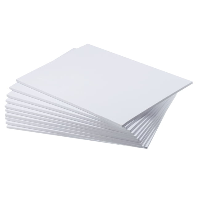 Unique Bargains EVA Foam Sheets White 12 Inch x 9 Inch 6mm Thickness for Crafts DIY 10 Pcs