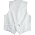 thumbnail image 2 of Men's Solid Color Adjustable Dress Vest & Neck Tie Set for Suit or Tuxedo (White, 2XL), 2 of 2