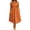 Orange, variant on Vintage Floral Wrap Midi Dress Women High Waist Tummy Control Short Sleeve Pocket Flowy Sundress S-5XL Elegant Dress for Wedding Party Daily Travel