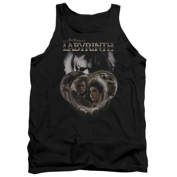 Labyrinth Globes Adult Tank Top Black