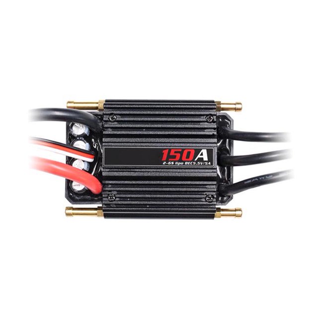 Controlador De Velocidad Esc Regulador eléctrico sin escobillas a prueba de agua ESC sin escobillas para RC Boat (150A) Tmvgtek libre de BPA