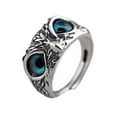 thumbnail image 7 of AOOOWER Demon Eye Owl Ring Retro Bird Open Ring Adjustable Punk Owl Ring, 7 of 7