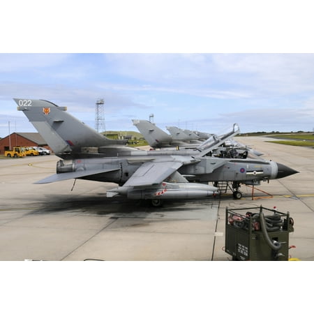 - Tornado GR4 of the Royal Air Force at RAF Lossiemouth Stretched Canvas - Riccardo NiccoliStocktrek Images (34 x 23)