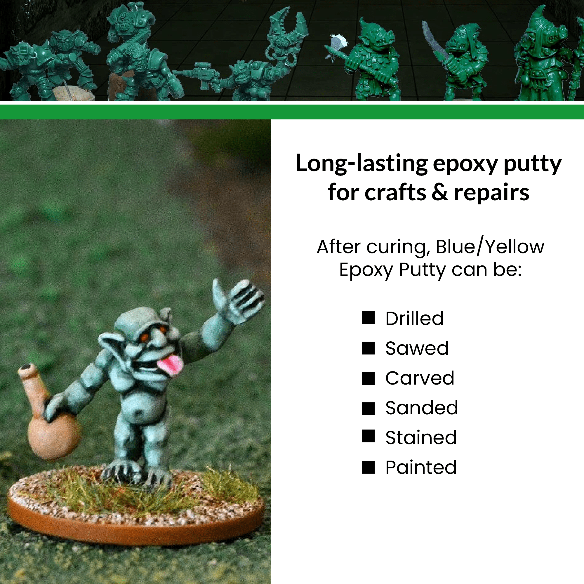 "Green Stuff" Blue/Yellow Epoxy Putty