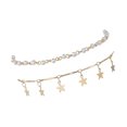 thumbnail image 2 of Minnieouse 2 Pieces Anklets Star Flexible Aesthetic Adjustable Hanging Handmade Pendent Bracelets Jewelry for Women Beach Party Type1 NO1, 2 of 6