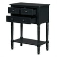 thumbnail image 5 of Narrow Console Table with Storage, Rectangular Entryway Table With 3 Drawers And Open Storage Shelf, 2-Tier Sofa Table For Living Room Hallway, 5 of 9