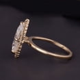 thumbnail image 3 of solitaire jewels 1.5CT Marquise Moissanit Halo Engagement Ring For Women, 14K Yellow Gold, 3 of 6