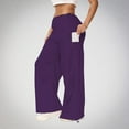 thumbnail image 2 of Timegard Womens Cargo Pants Elastic High Waisted Drawstring Cinch Bottom Hiking Workout Pants with Pockets, 2 of 7