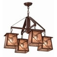 thumbnail image 2 of Meyda Tiffany 155512 Whispering Pines 4 Light 28" Wide Chandelier - Rust, 2 of 6