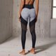 thumbnail image 2 of Leggings de patchwork de cintura alta para mujer: pantalones deportivos elásticos que realzan las caderas, poliéster y spandex para yoga/fitness, 2 of 6