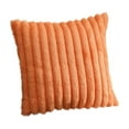 thumbnail image 2 of Faux Fur Plush Throw Pillow Covers 18x18, Soft Fluffy Striped Decorative Couch Pillow Covers, 2 of 9