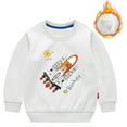 thumbnail image 3 of Tiijoy Boys Graphic Sweatshirt Rocket Print Crew Neck Pullover, Sizes 12-18M, 3 of 5