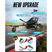MIHOVER Adjustable HoverKart Self Balancing Scooter Seat Attachment, Balancing Scooter Go Kart Accessory for 6.5 8 10 Hover Board (Hoverboard not included)