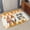 Chocolate, variant on Small Door Mat Indoor Outdoor 15.7"x23.6",Orange Fall Absorbent Non Slip Entry Rug,Thanksgiving Gnomes Sunflower Maple Leaf Low Profile Welcome Mat for Front/Side Door Apartment Entrance Bathroom