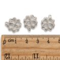 thumbnail image 2 of Tarnish Resistant 304 Stainless Steel Four Leaf Clover Charms Pendants Stainless Steel Color 15x13x1mm Hole: 1mm, 2 of 6
