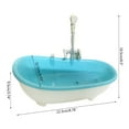 thumbnail image 3 of Necvior Intelligent Bird Bath Bowl Parrots Bathtub Bath Shower Cage Accessory for Bird, 3 of 12