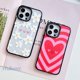 thumbnail image 2 of Carcasa Para iPhone 14 Pro Max 11 13 12Pro Magnético Seguro Carga Inalámbrica Moda Amor Corazón Flores Patrón Suave TPU Protector De Teléfono Móvil Antiarañazos Shell Cubierta, 2 of 4