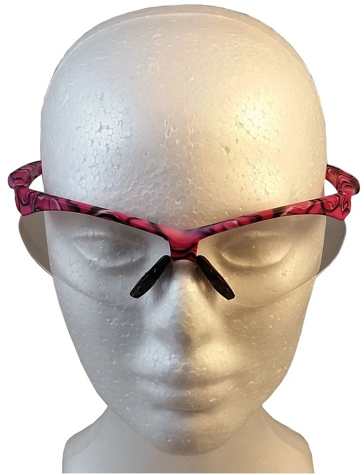 CIRCLE- Erb Annie Safety Glasses Pink Camo Design With Clear Lens