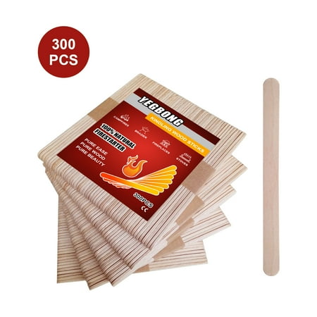

Tiitstoy Fireplace Fire Stick 300 Kiln-Dried Matches Fireplace Camping Barbecue Wood Stove Igniter