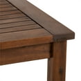 thumbnail image 4 of Walker Edison Crosswinds Acacia Wood Patio Dining Table with Slatted Surface, Dark Brown (1 Count), 4 of 8