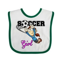 Inktastic Soccer Girl Goalie Girls Baby Bib