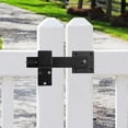 thumbnail image 3 of Visland Barn Door Flip Latch with Mounting Accessories 360-Degree Rotation Privacy Security Easy to Install Sliding Door Latch Gate Latch, 3 of 8