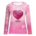thumbnail image 4 of BLVB Valentine's Day Sweatshirt Women Heart Grahic Long Sleeve Crewneck Shirt Casual Valentines Gifts Pullover Tops, 4 of 4