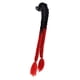 thumbnail image 1 of Trenzas dobles para casco de motocicleta, decoración para mujeres y hombres, color negro y rojo A-negro rojo, 1 of 7